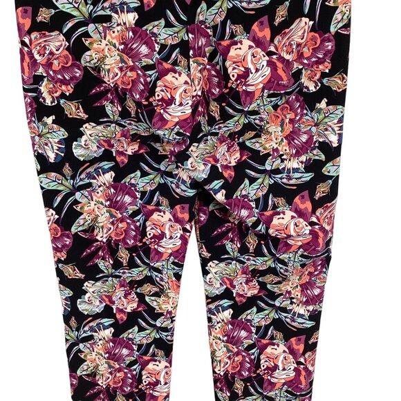 Soft Surroundings Floral Print‎ Stretch Pants High-Rise Size Medium - Picture 9 of 10